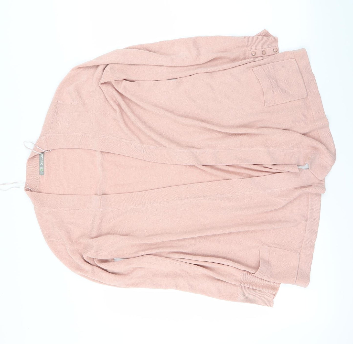 Marks and Spencer Womens Pink   Cardigan Jumper Size 16