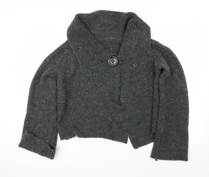 Dorothy Perkins Womens Grey Cardigan Jumper Size 12