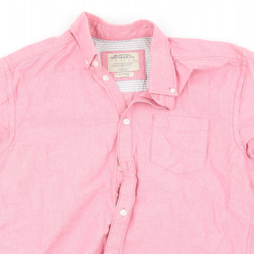 Burton Mens Pink    Button-Up Size M