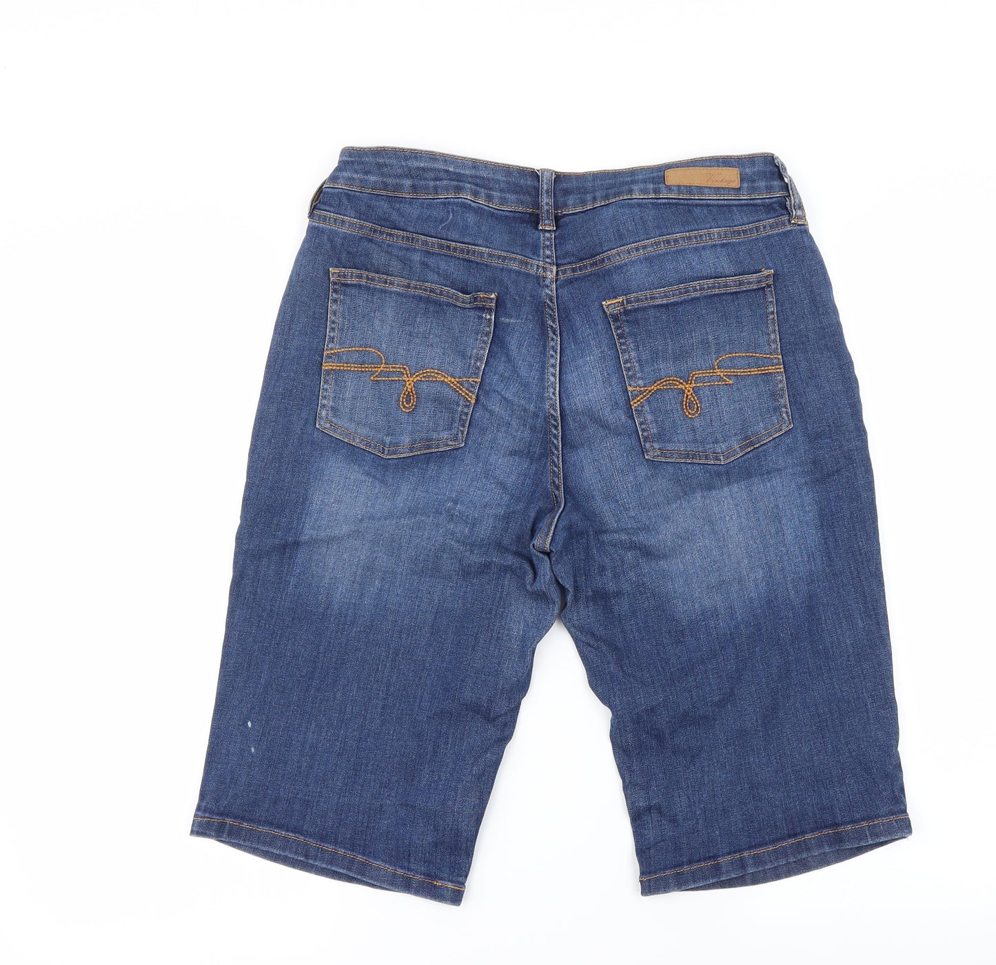 F&F Womens Blue   Cut-Off Shorts Size 14