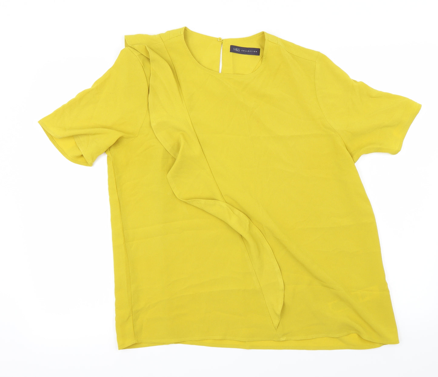 Marks and Spencer Womens Gold   Basic Blouse Size 14