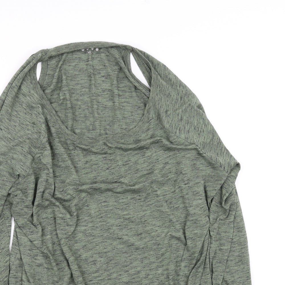 soulex Womens Green   Basic T-Shirt Size XL