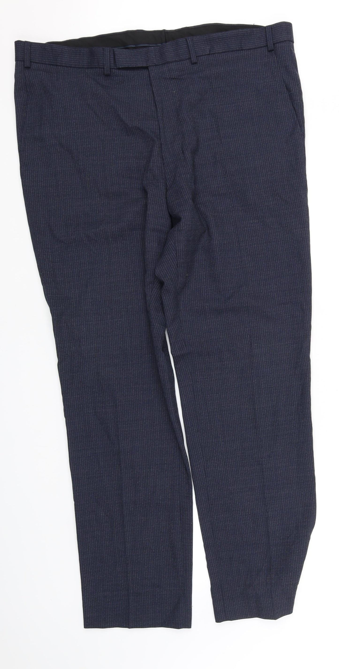 m&s Mens Black   Trousers  Size L L35 in