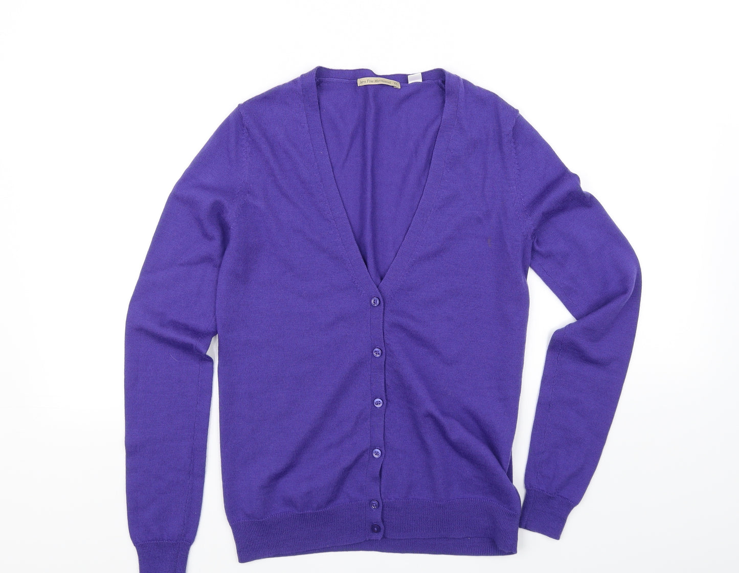 extra fine  Womens Purple   Cardigan Jumper Size M