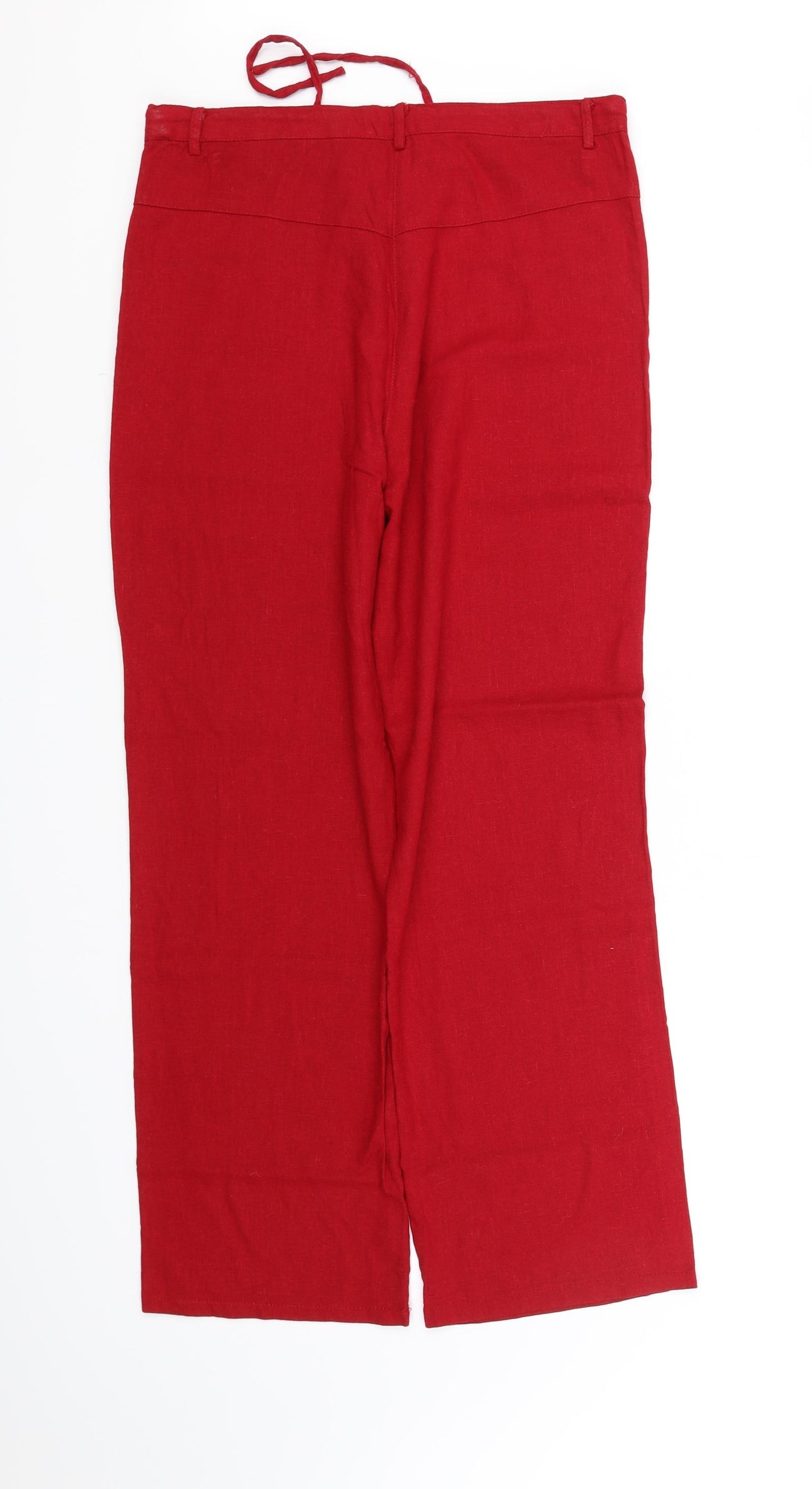 dannio Womens Red   Trousers  Size L L31 in