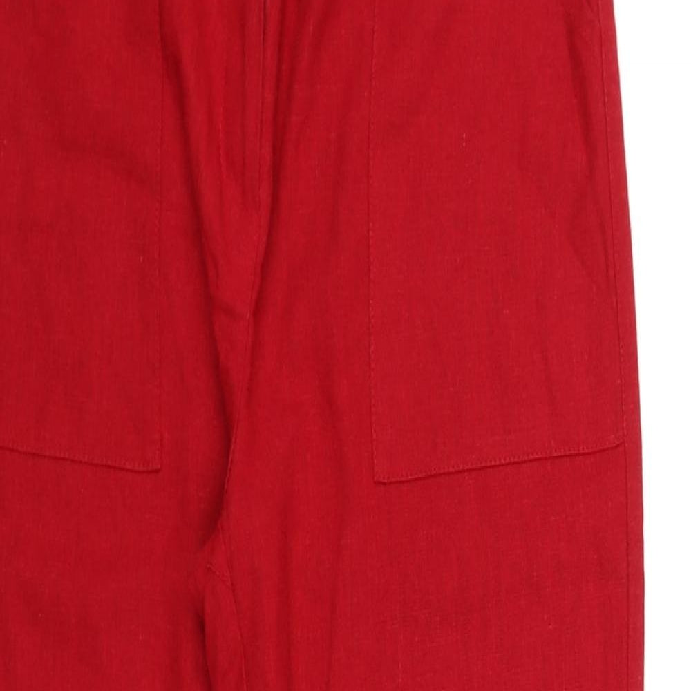 dannio Womens Red   Trousers  Size L L31 in