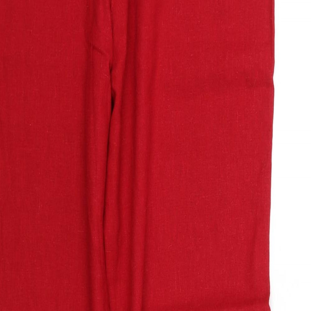 dannio Womens Red   Trousers  Size L L31 in