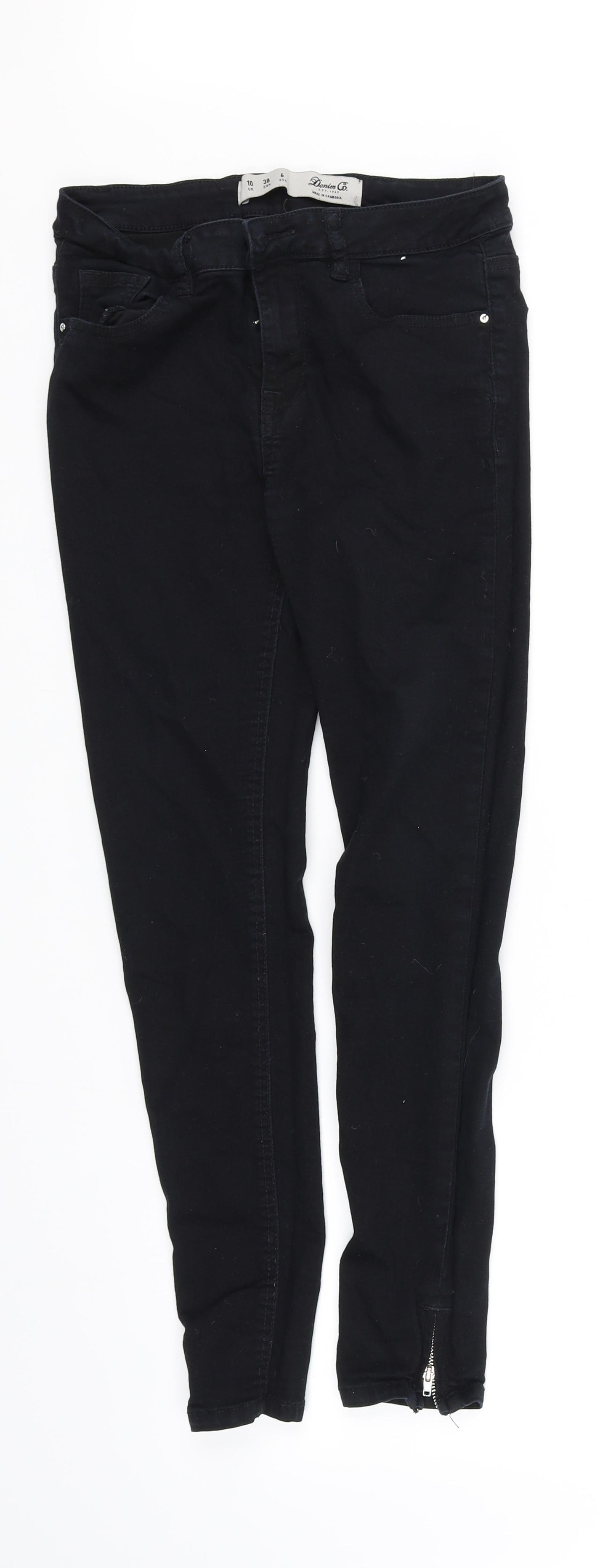 deniem co Womens Black   Skinny Jeans Size 10 L27 in