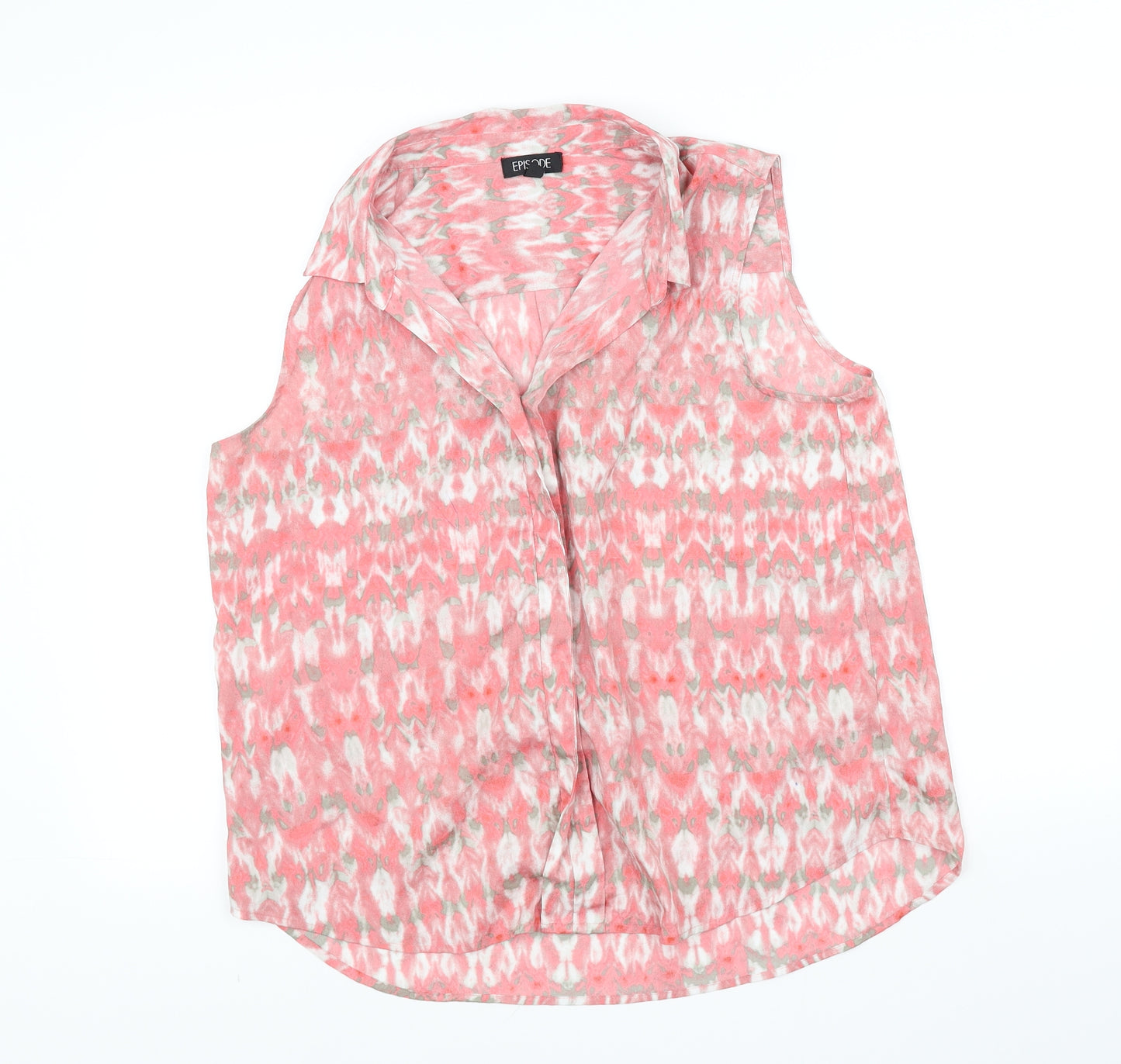 Episode Womens Red   Basic Button-Up Size L