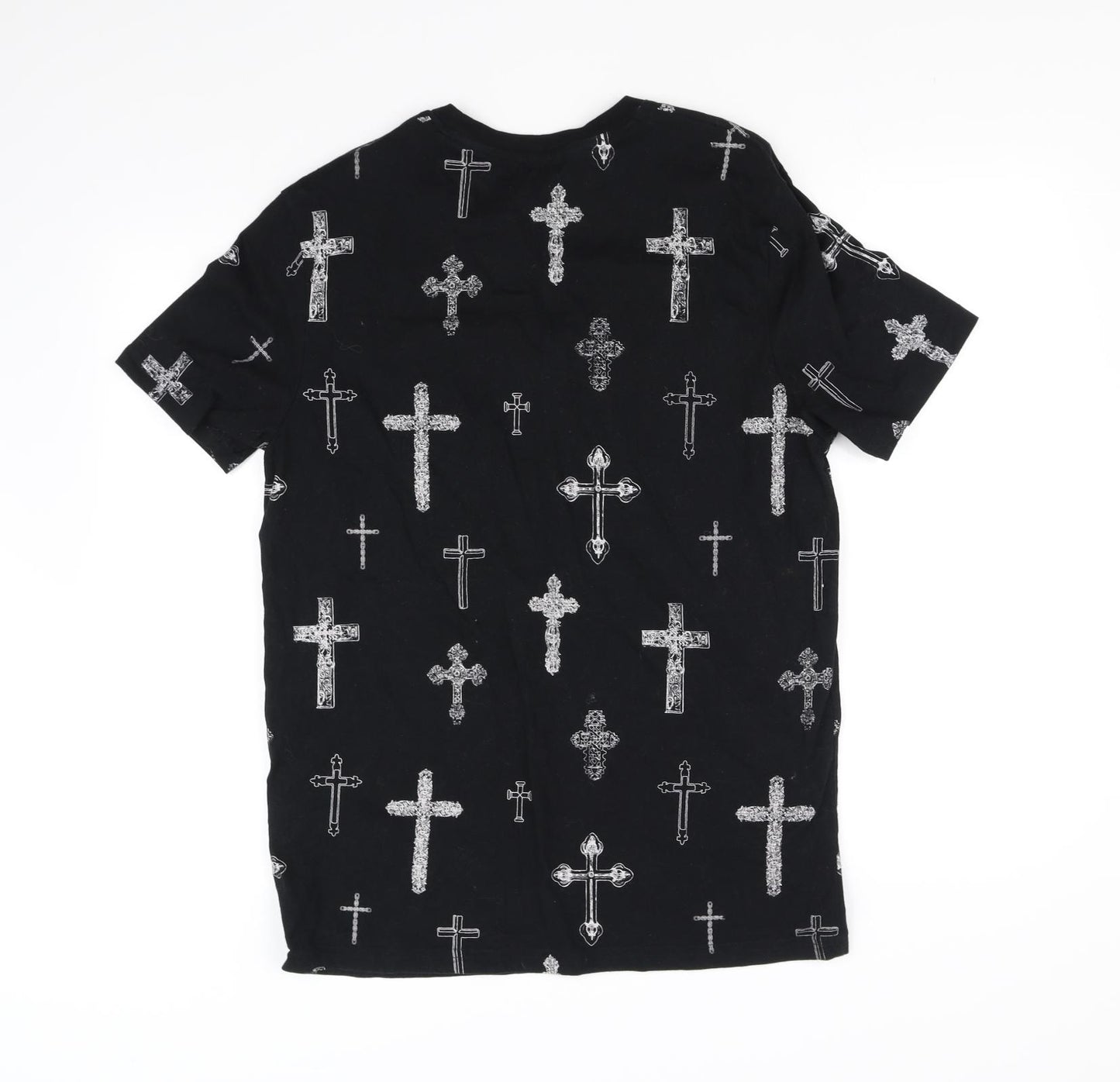 Topman Mens Black    T-Shirt Size M