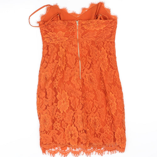 vera  lucy Womens Orange   Fit & Flare  Size S