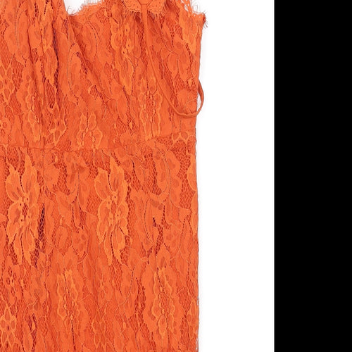 vera  lucy Womens Orange   Fit & Flare  Size S