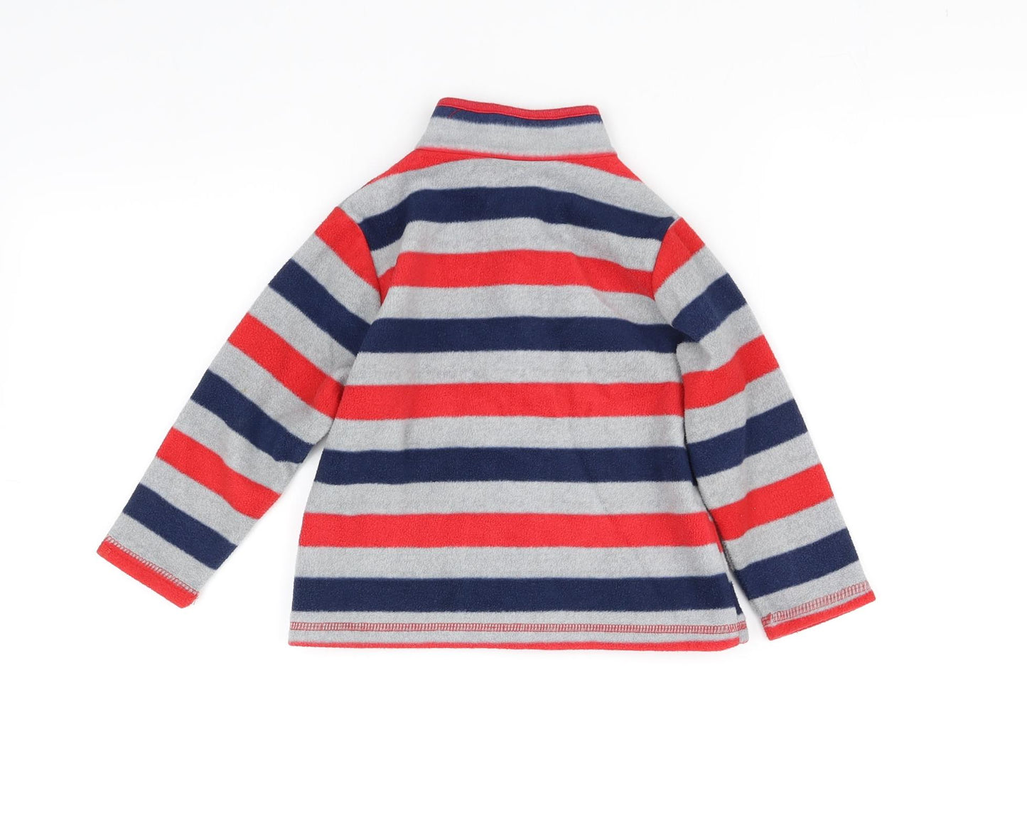 pre worn Boys Red Striped  Jacket  Size 2 Years