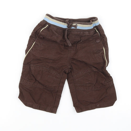 mini mode Boys Brown   Sweatpants Leggings Size 3-6 Months