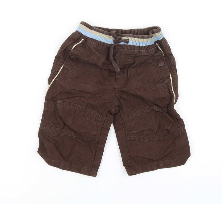 mini mode Boys Brown   Sweatpants Leggings Size 3-6 Months