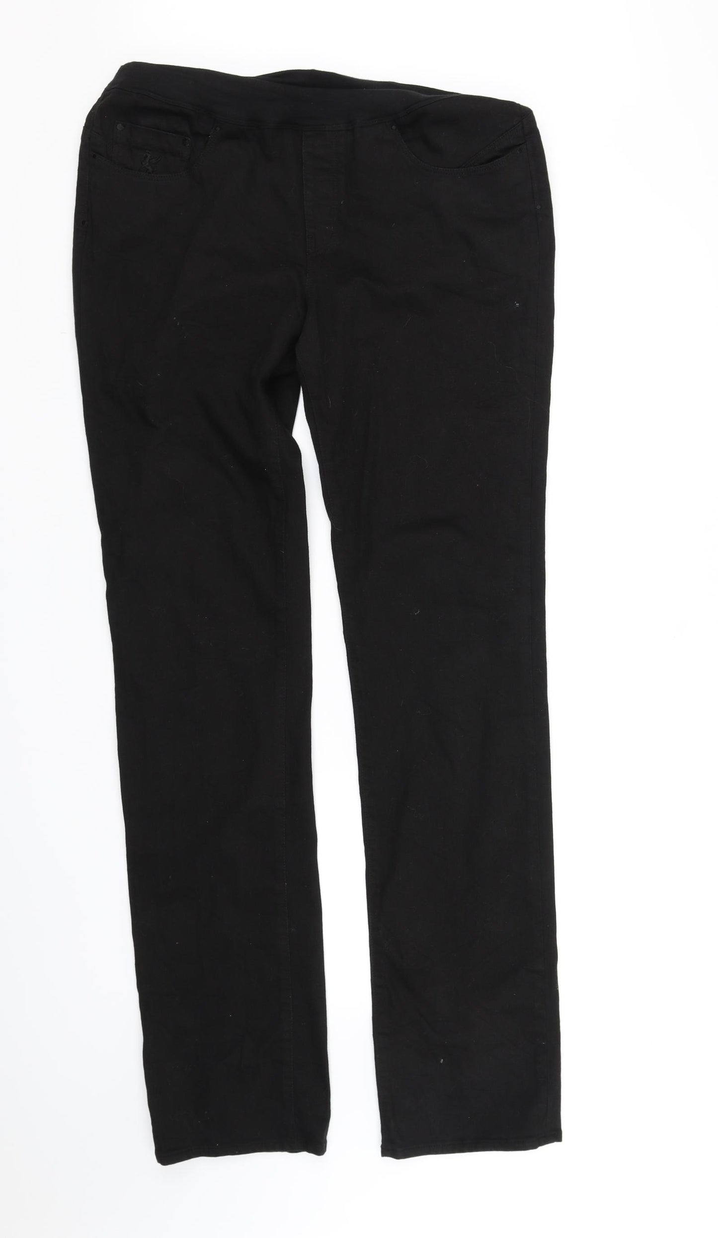 pre worn Womens Black   Straight Jeans Size 14 L38 in