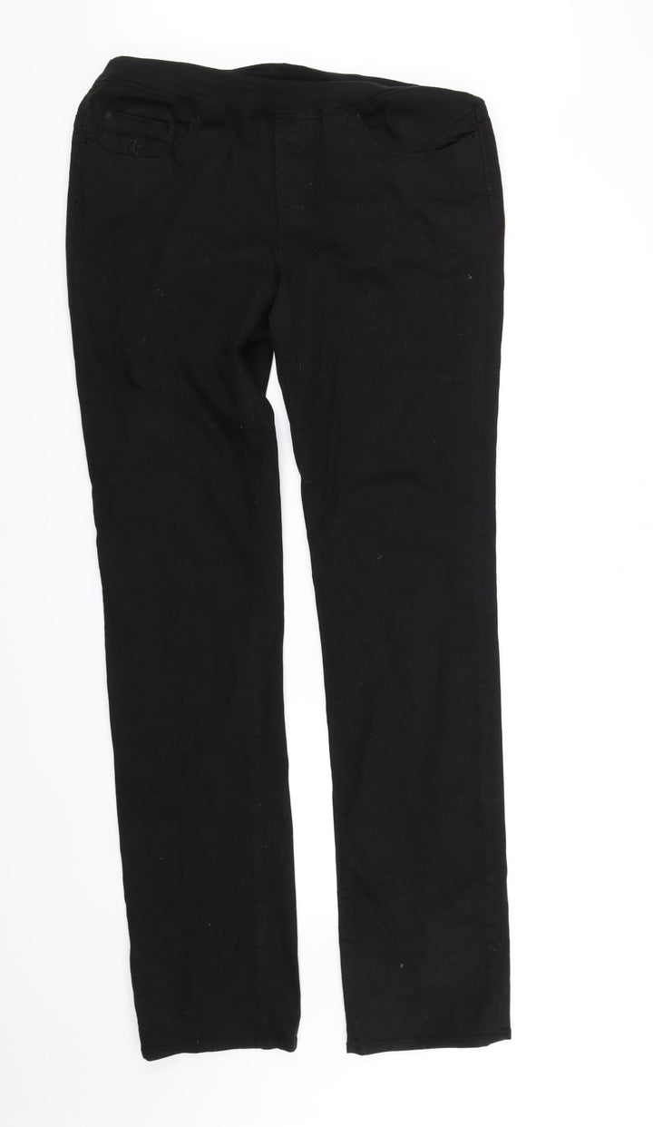 pre worn Womens Black   Straight Jeans Size 14 L38 in