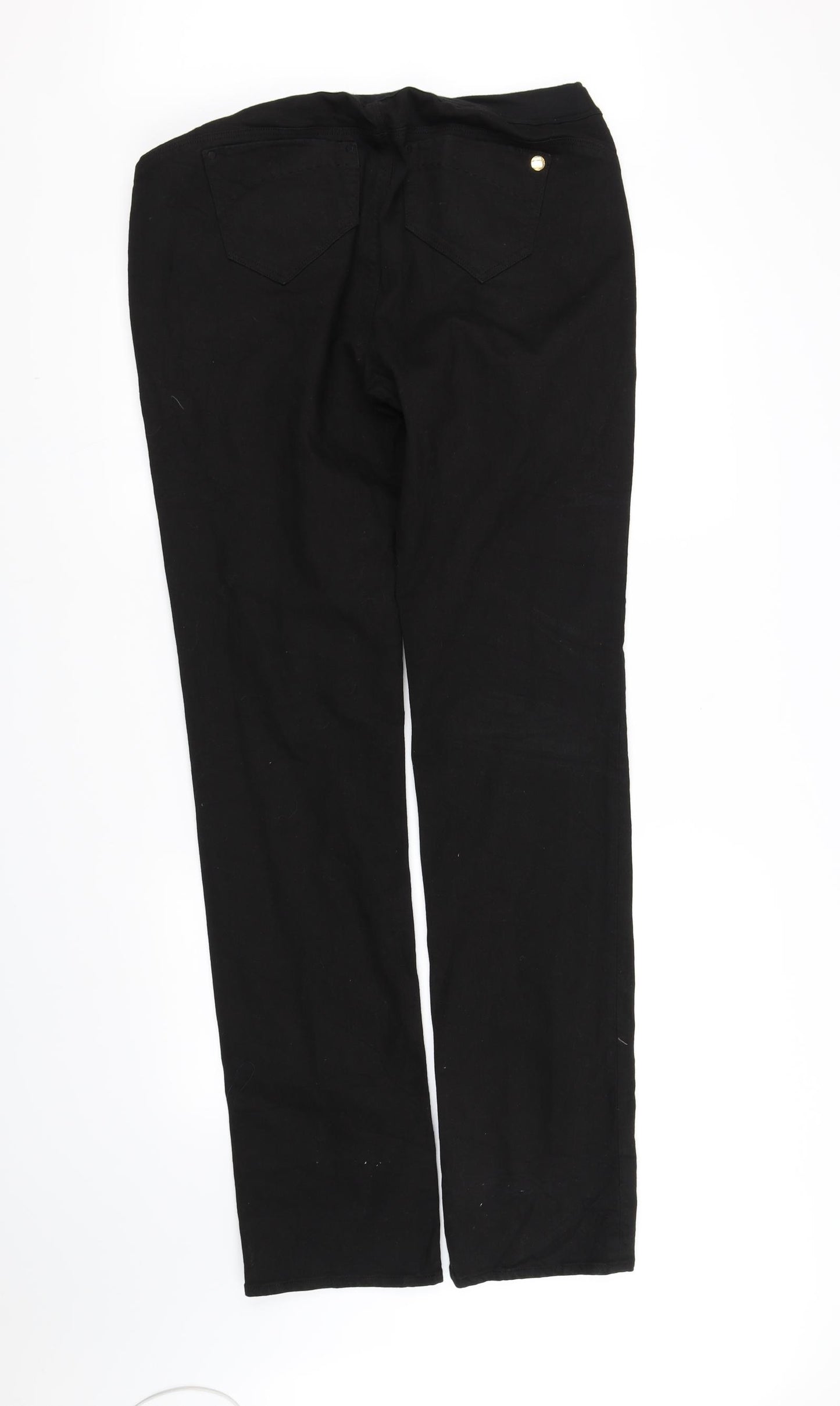 pre worn Womens Black   Straight Jeans Size 14 L38 in