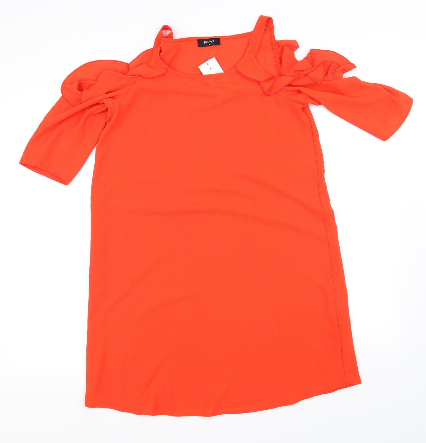 Papaya Womens Orange   Fit & Flare  Size 8