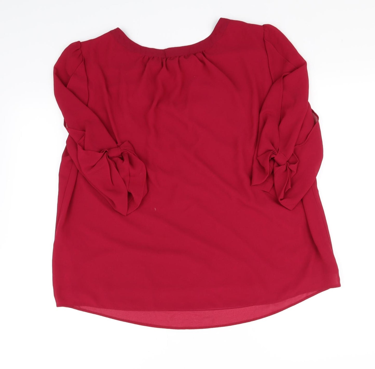 pre worn Womens Red   Basic Blouse Size 18