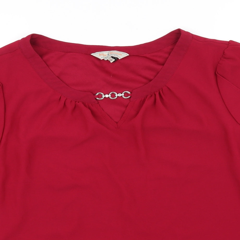 pre worn Womens Red   Basic Blouse Size 18