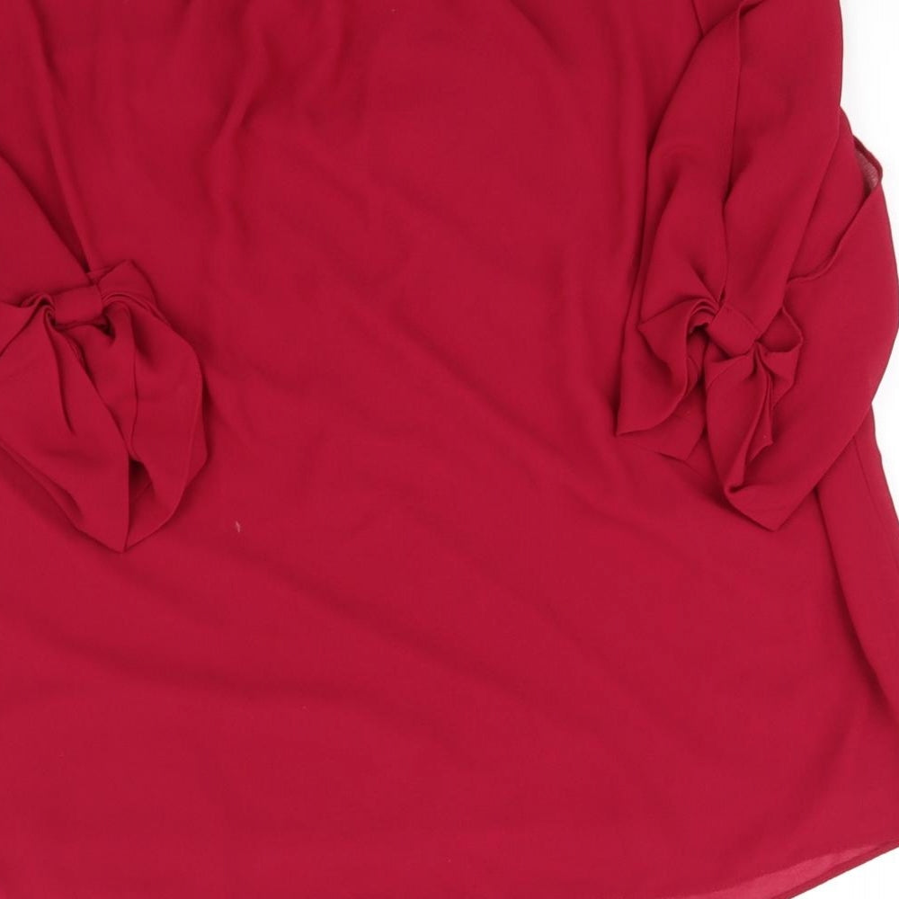 pre worn Womens Red   Basic Blouse Size 18