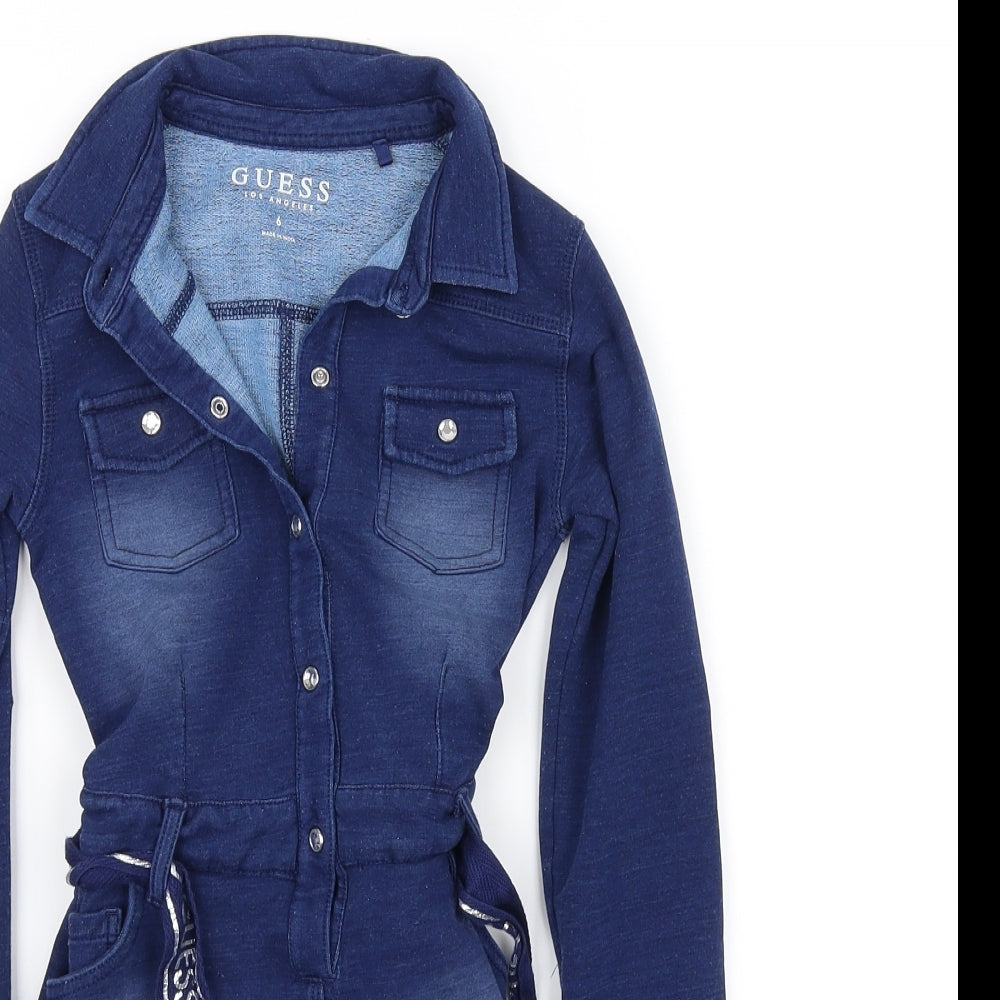 pre worn Girls Blue   Playsuit One-Piece Size 6 Years
