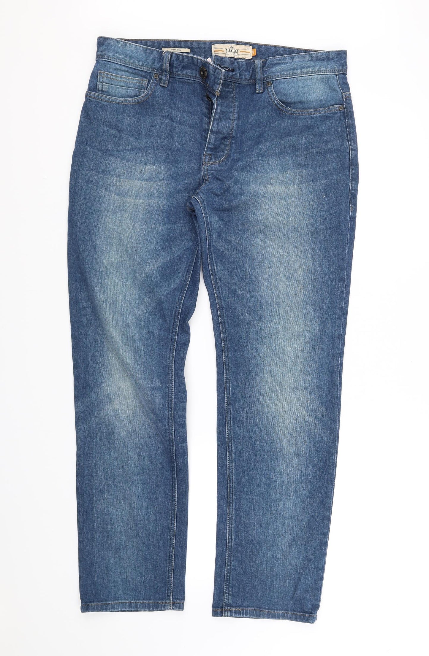 NEXT Womens Blue   Straight Jeans Size 32 in L30 in