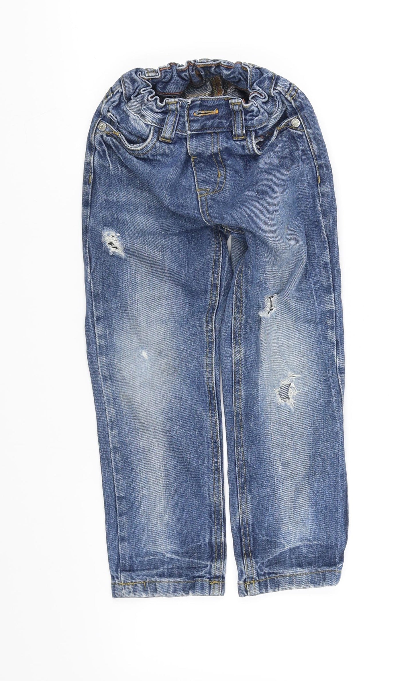 pre worn Girls Blue   Straight Jeans Size 4-5 Years