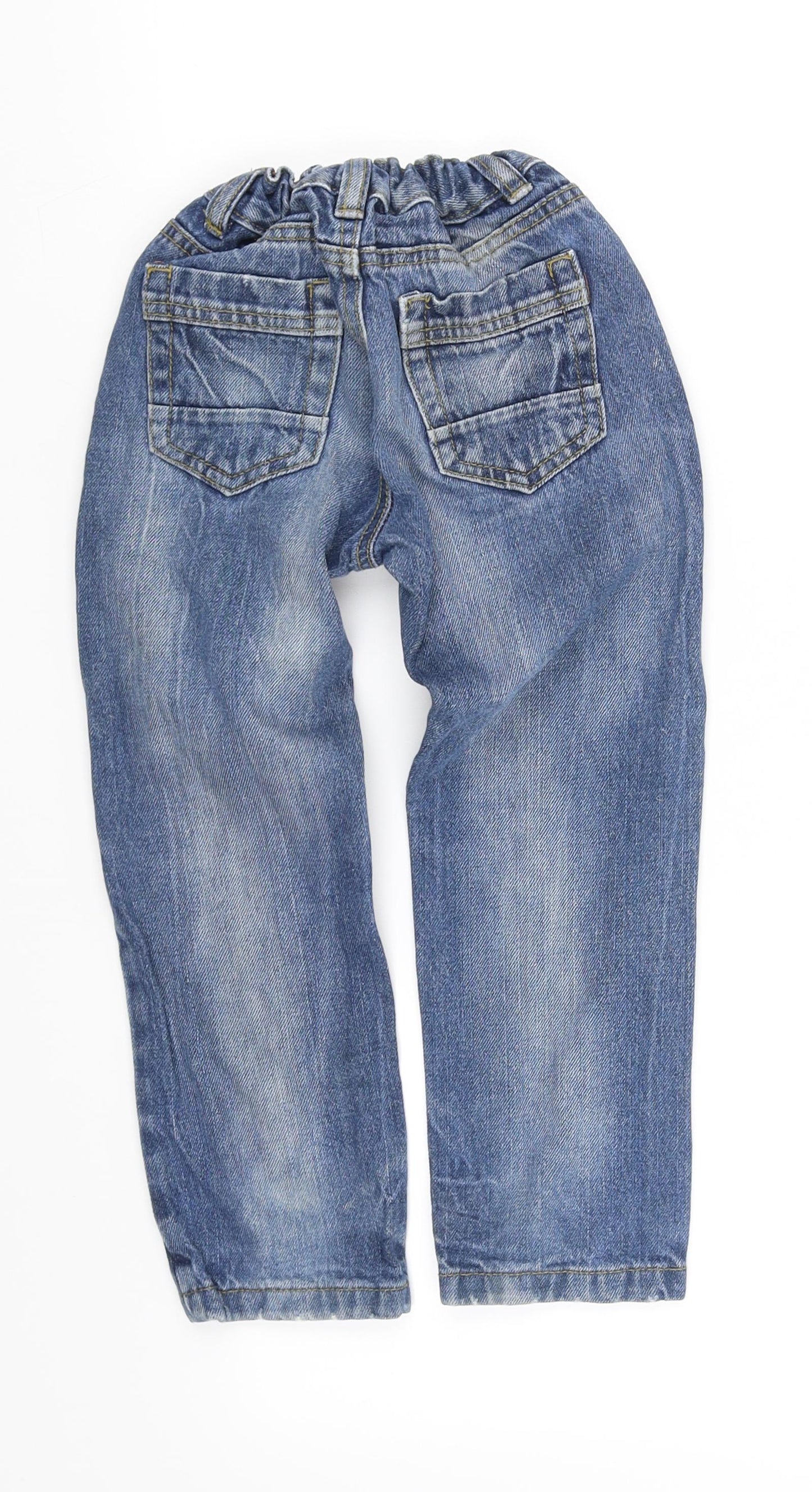 pre worn Girls Blue   Straight Jeans Size 4-5 Years