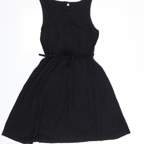 Atmosphere Womens Black Floral  T-Shirt Dress  Size 10