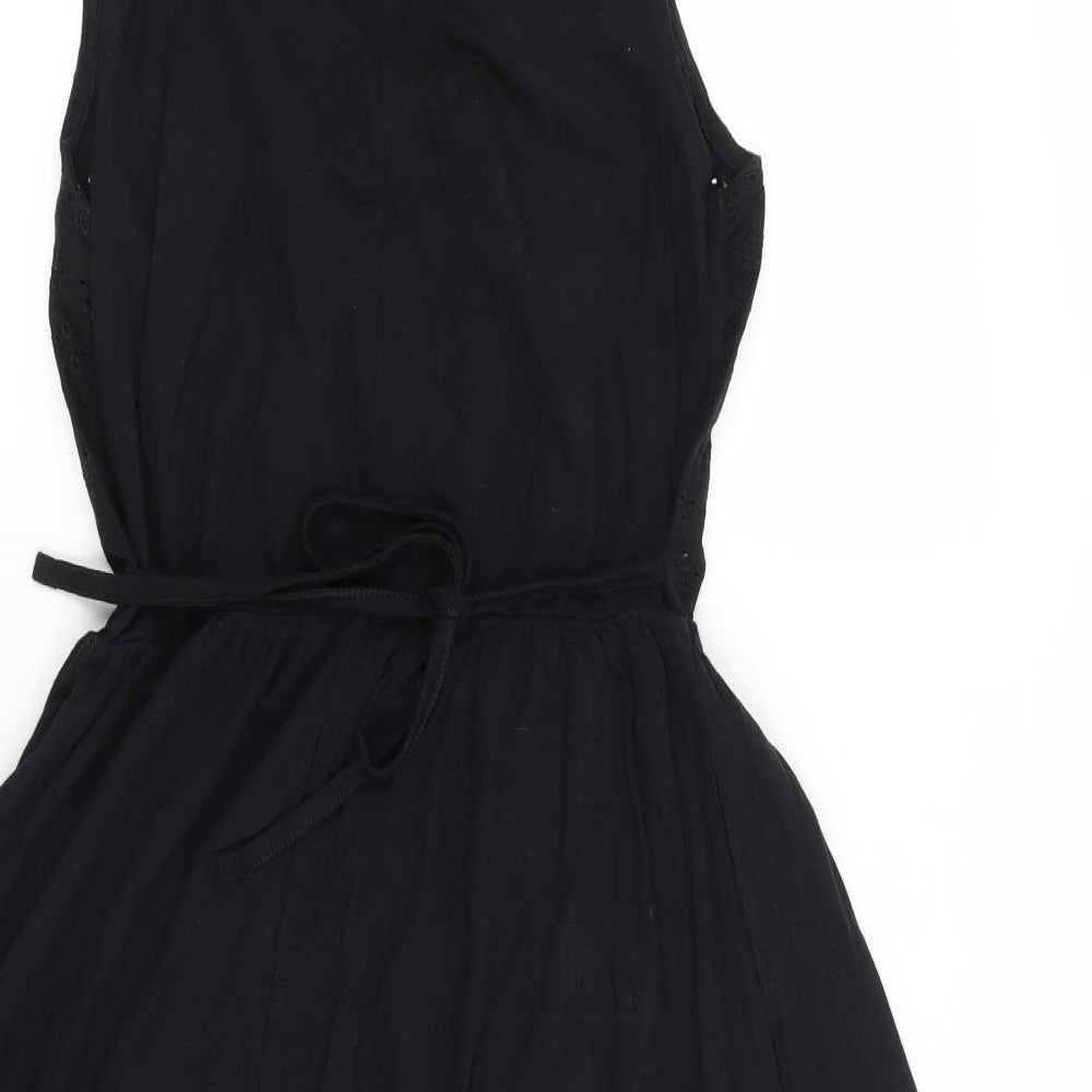 Atmosphere Womens Black Floral  T-Shirt Dress  Size 10