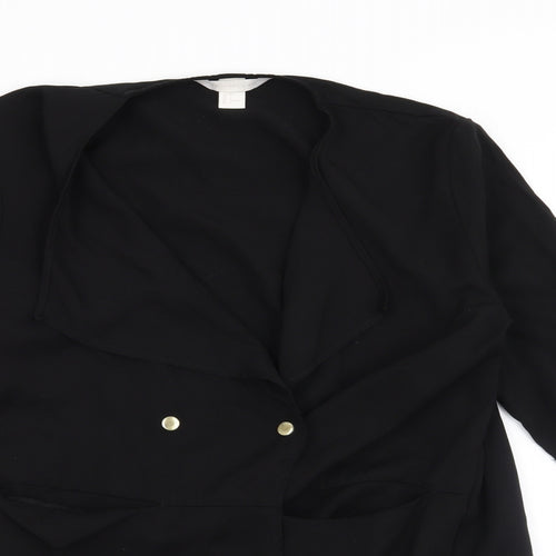 H&M Womens Black   Jacket Blazer Size 8