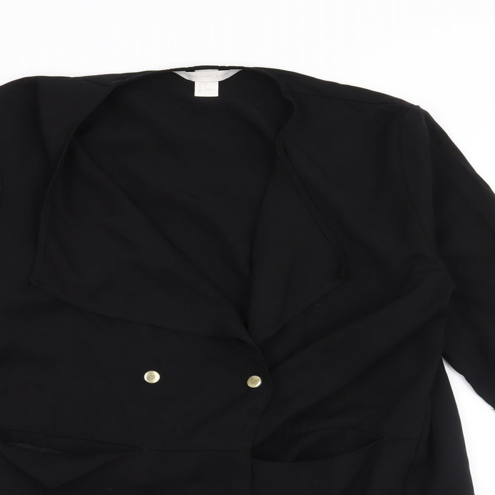 H&M Womens Black   Jacket Blazer Size 8