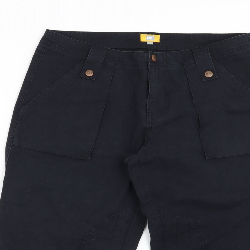 CAT Womens Blue   Cargo Trousers Size 12 L21 in