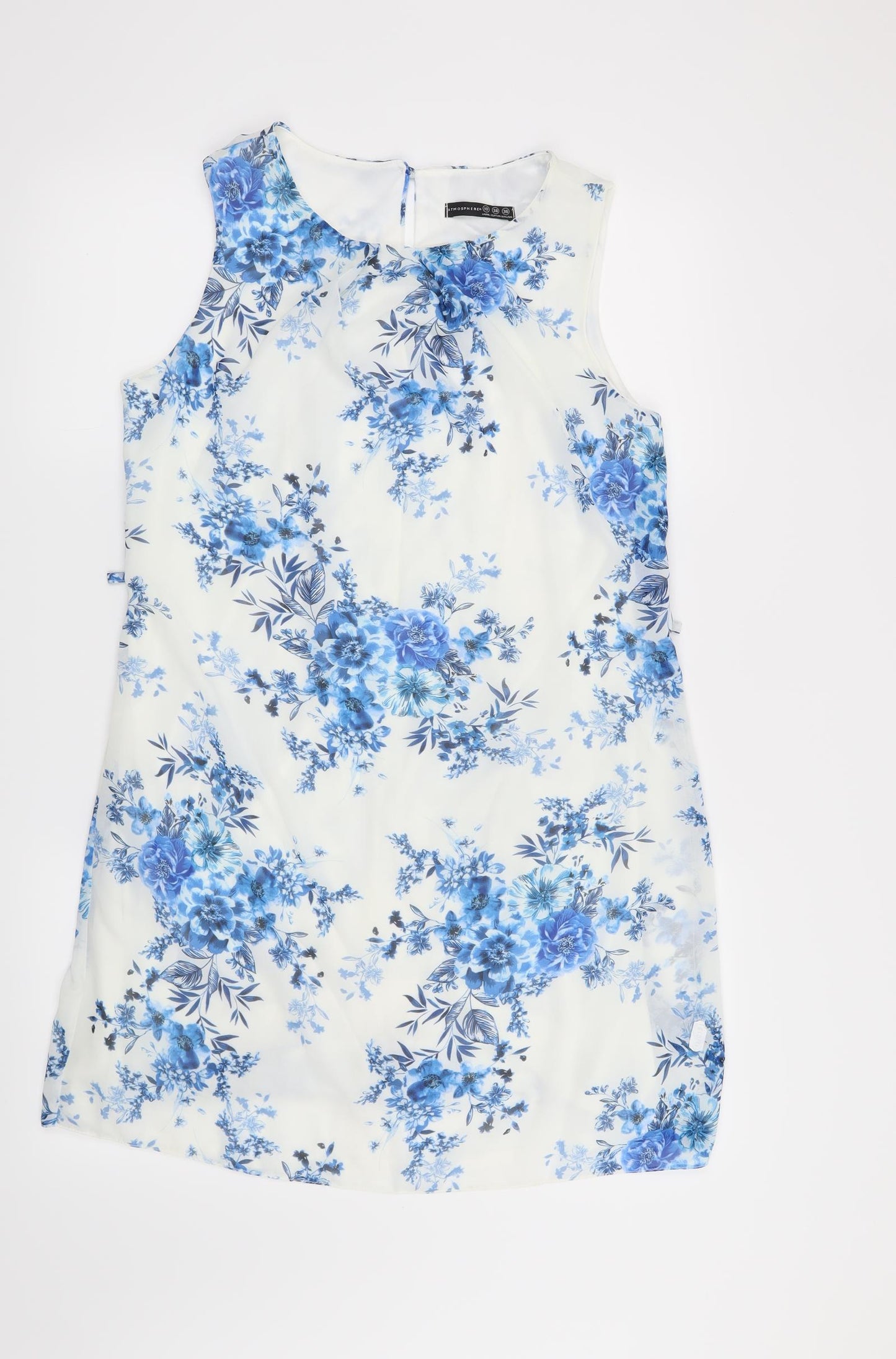 Atmosphere Womens White Floral  Shift  Size 10