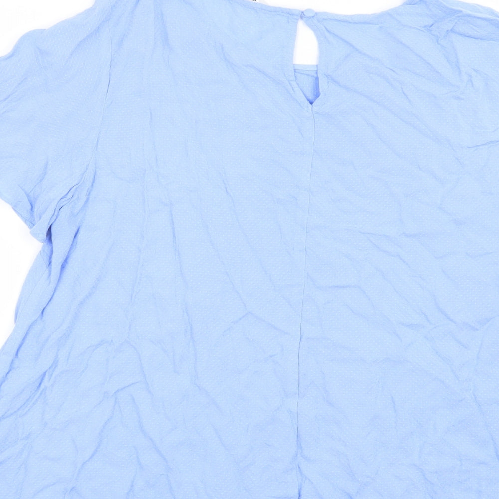 George Womens Blue   Basic Blouse Size 14