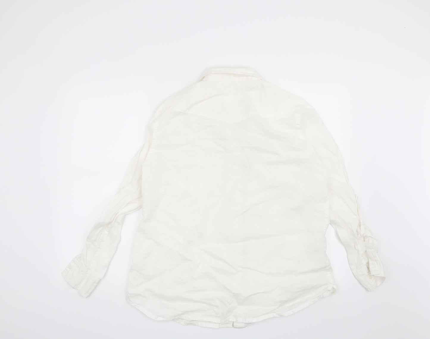 NEXT Womens White   Basic Button-Up Size 16