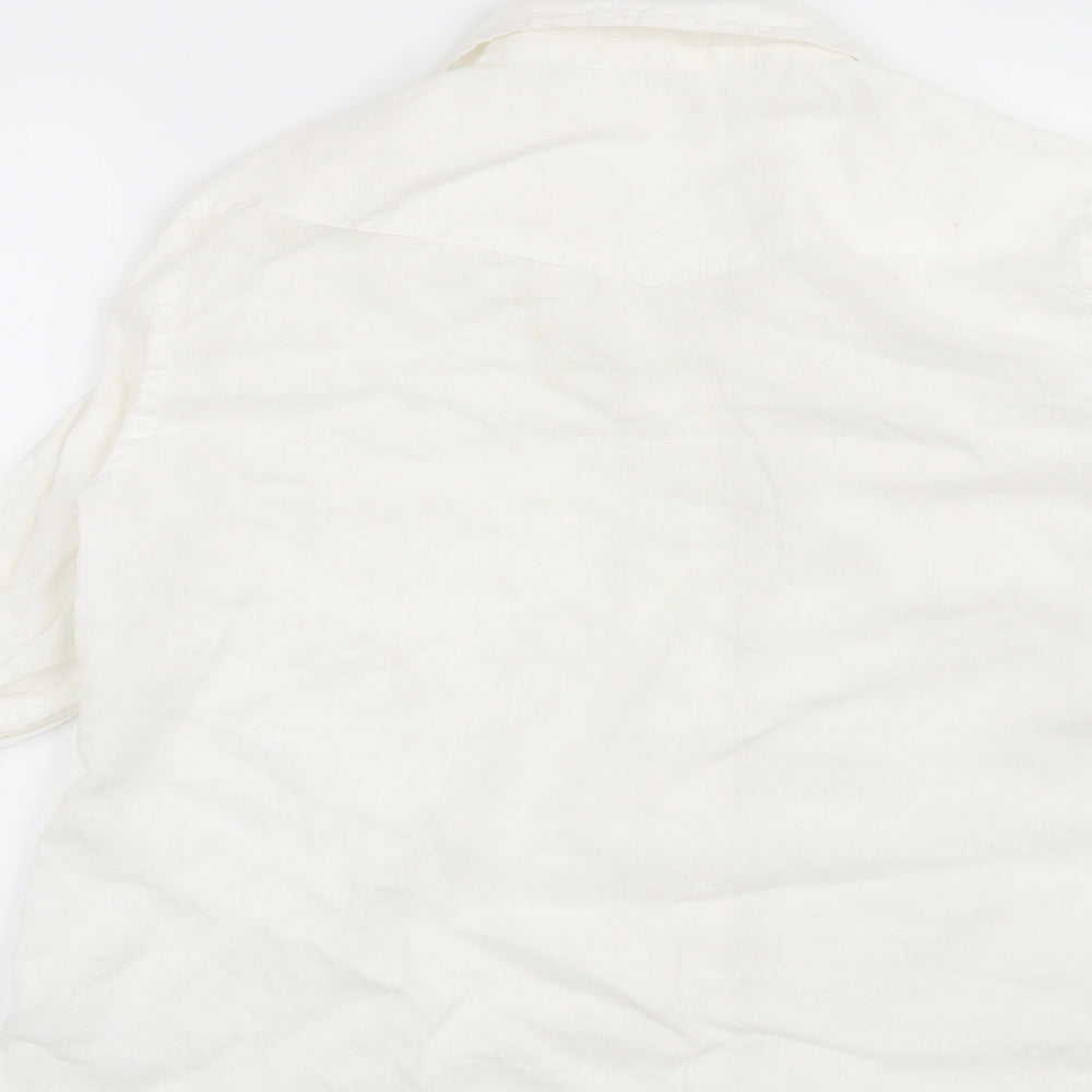 NEXT Womens White   Basic Button-Up Size 16