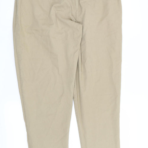 River Island Womens Beige   Chino Trousers Size 10 L27 in