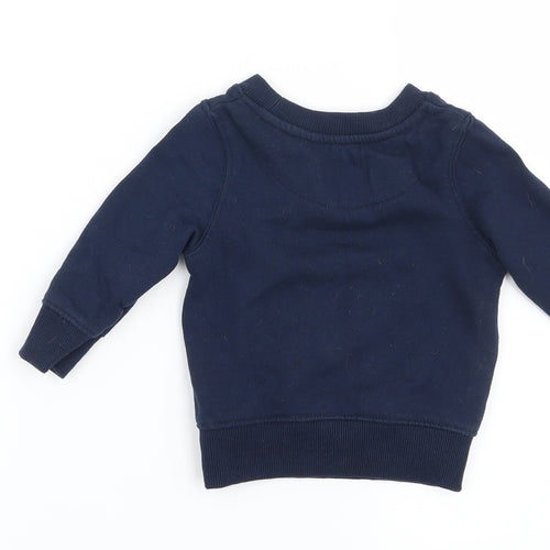 Rebel Boys Blue   Pullover Jumper Size 9-12 Months  - Brooklyn