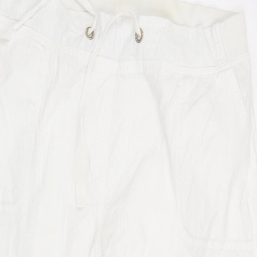 Bonmarché Womens White   Trousers  Size 16 L20 in