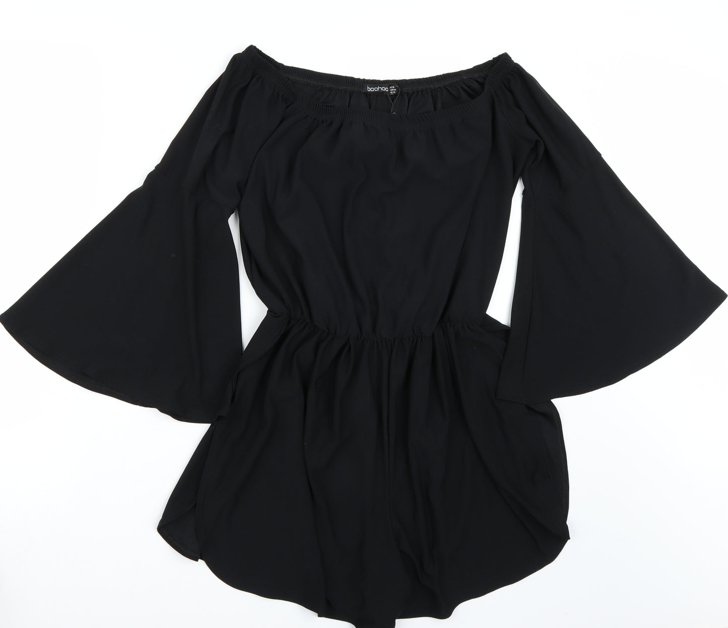 Boohoo Womens Black   Playsuit One-Piece Size 18