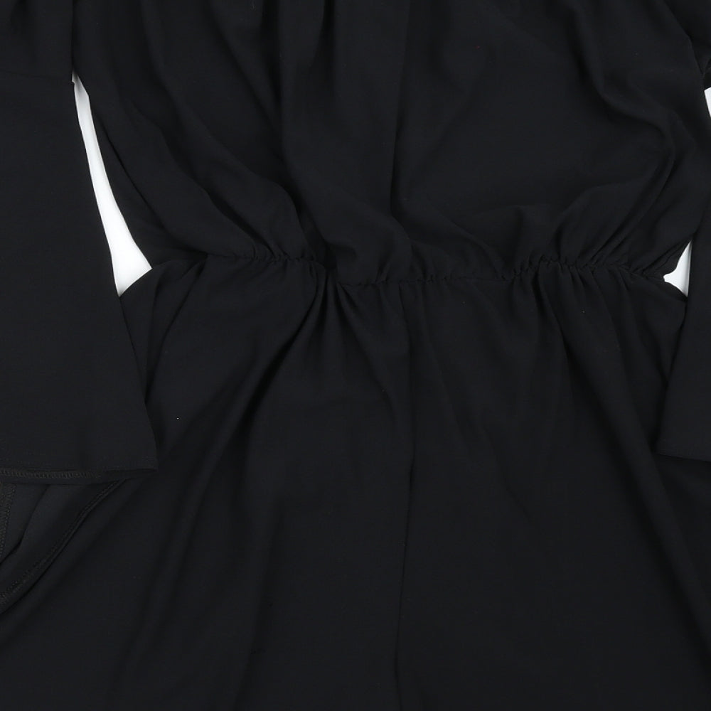 Boohoo Womens Black   Playsuit One-Piece Size 18