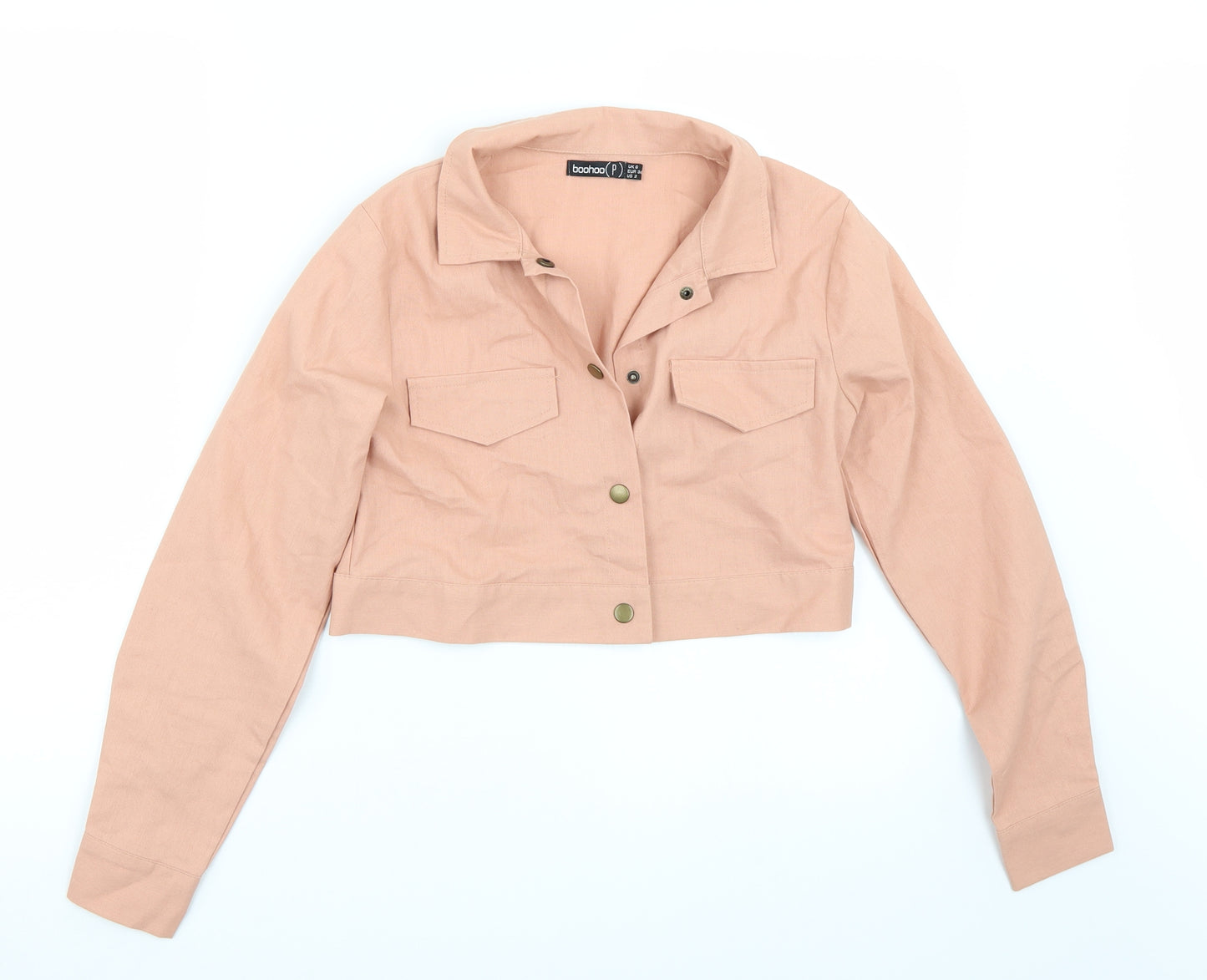 Boohoo Womens Pink   Jacket Coat Size 6