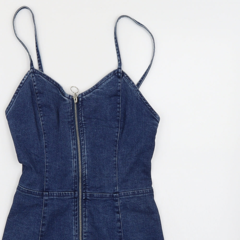 Denim & Co. Womens Blue   A-Line  Size 6