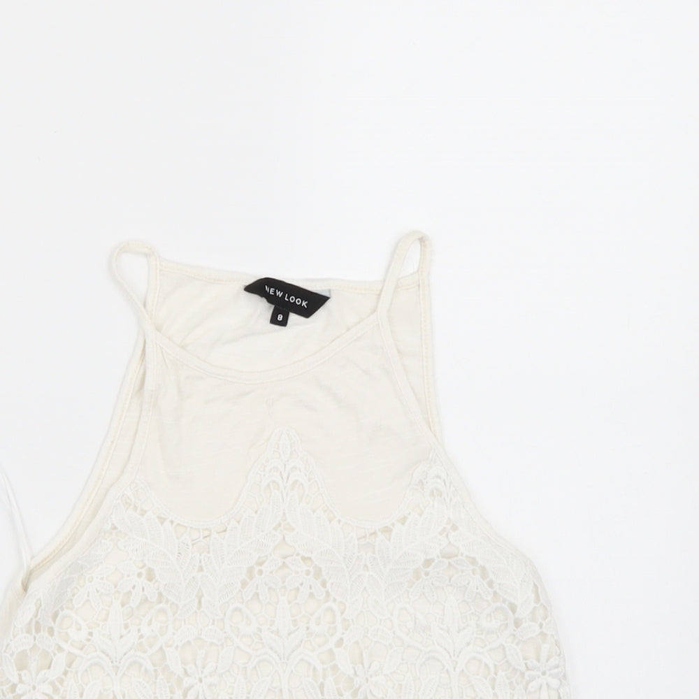 Newlook Womens White   Basic T-Shirt Size 8