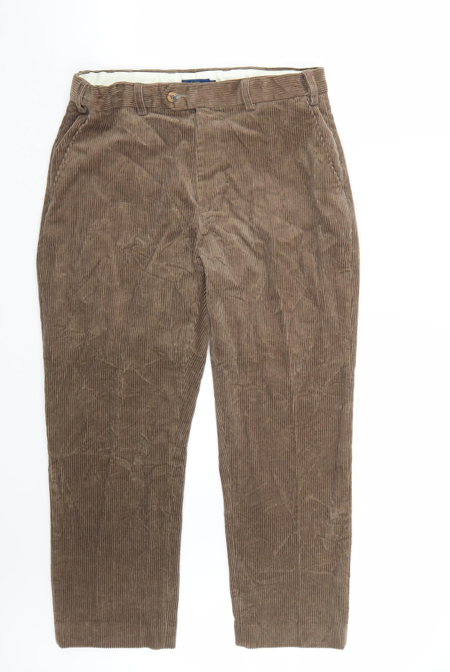 Cotton Traders Mens Brown   Straight Jeans Size 32 L26 in