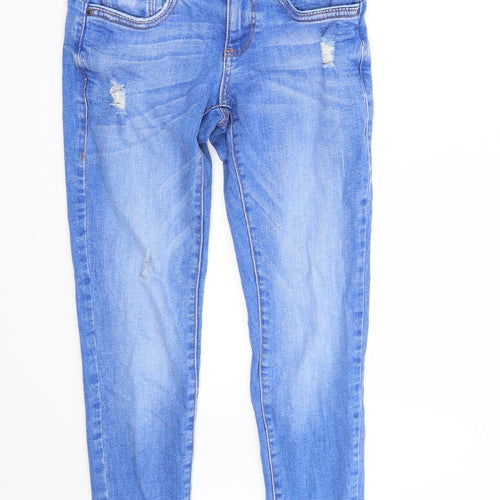 Denim & Co. Womens Blue   Capri Jeans Size 4 L24 in