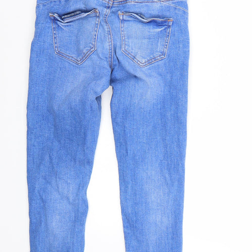 Denim & Co. Womens Blue   Capri Jeans Size 4 L24 in